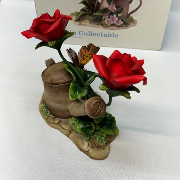Classic Treasures Porcelain Collectable‎ Red Roses With Watering Can Ornament - Picture 13 of 16